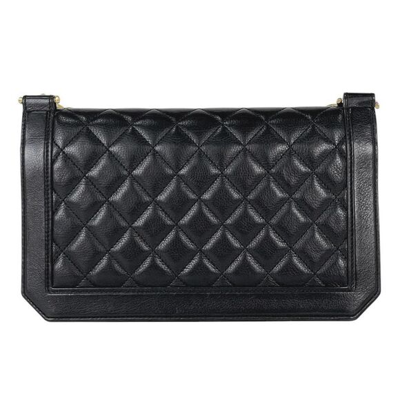 Chanel Cocomark Chain Shoulder Bag Matelasse Shoulder Bag Leather Black Ladies - Picture 3 of 11